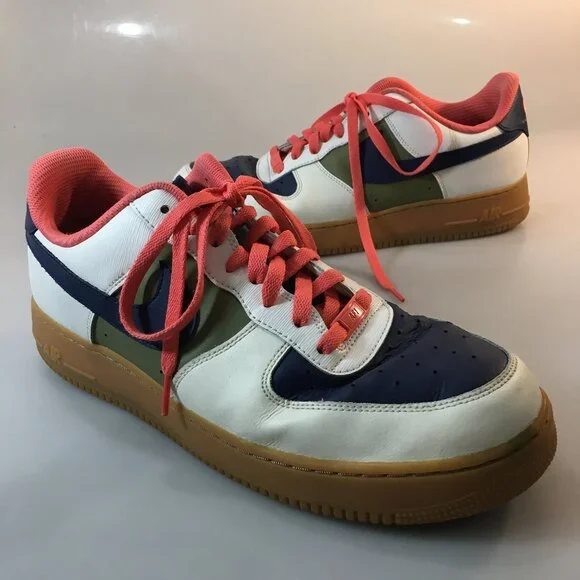 Nike | Shoes | Nike 3 Air Force 1 Low Id By You Blue Green 